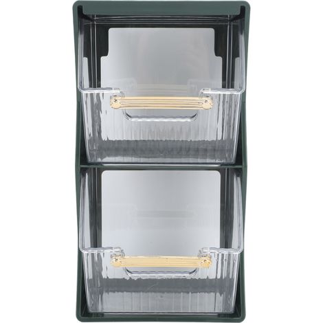 étagère rangement-Boîte de rangement de thé compartimentée grande capacité ouverture facile accessoires pour capsules et sachets (1/5)