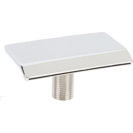 Waterfall bathtub spout for swimming pools, G1/2 external thread, wall outlet nozzle for spas and swimming, stainless steel (1/5)