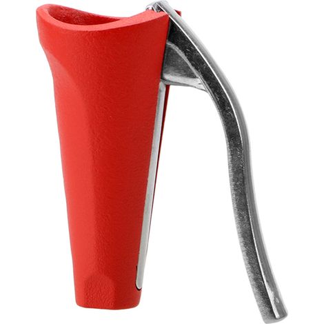 Schiaccianoci ergonomico, a forma di imbuto e multifunzionale per noci e castagne (rosso) (1/5)