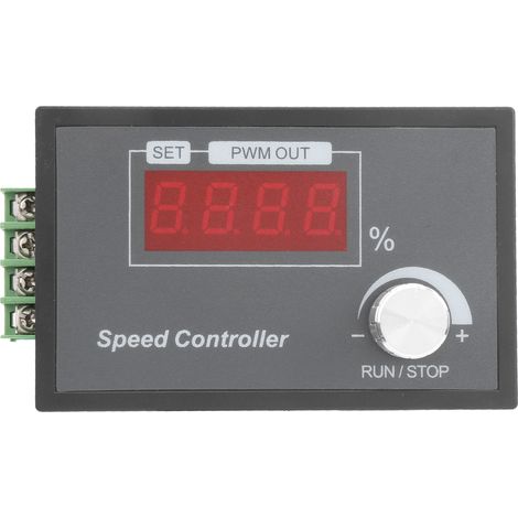 Contrôleur de vitesse PWM à bouton intelligent pour moteur à courant continu DC6-60V, régulateur de tension variable (1/5)