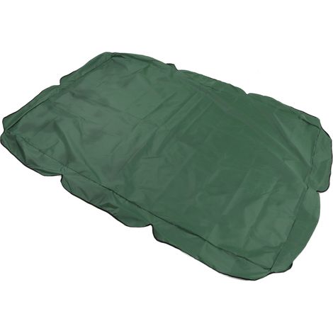 Toile imperméable en tissu Oxford argenté pour balancelle d'extérieur, vert foncé. Accessoire idéal pour se protéger du soleil dans le jardin. (1/5)