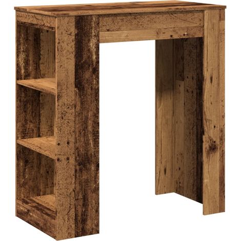 Maison Exclusive - Tavolo Bar con Rastrelliera Antico 95x47x103,5 cm Multistrato