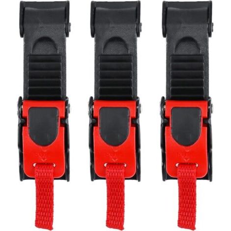 3 Pcs Boucle de Casque de Moto, Boucles Attache Rapide avec Sangle pour Casque Moto/Vélo (1/4)