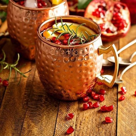 Tasses Moscow Mule - Premium - 4 pièces - Cuivre - 500ml - Jaune Jaune jaune VERRE A BIERE (1/4)