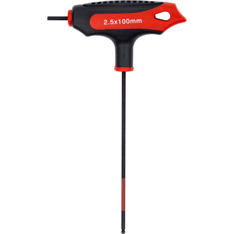 STIER T-Griff-Schraubendreher, 6KT, SW 2,5 mm, als Kurz- oder Langklinke nutzbar, optimale Kraftübertragung (1/4)