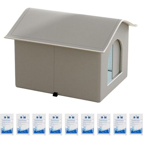Maison Rafraîchissante pour Chat - Abri Transportable pour