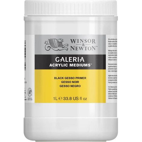 Gesso - WINSOR & NEWTON - Galeria - Noir - 1 Litre - Finition mate