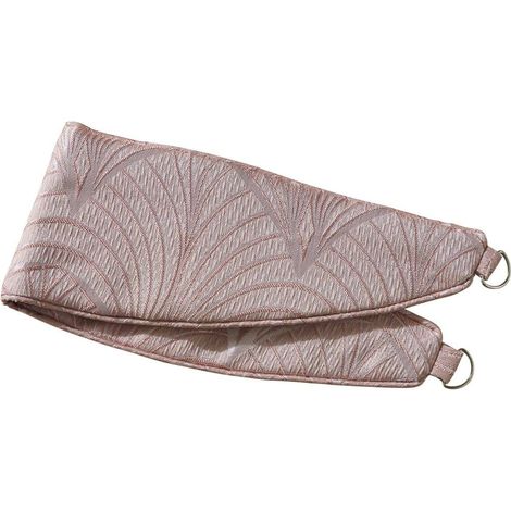 HOMESCAPES Blush Pink Metro Curtain Tie Backs Pair