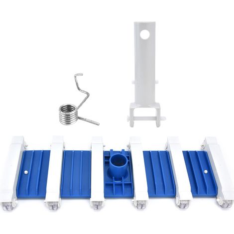 Tête d'aspirateur de piscine, aspiration portative avec roues, brosse latérale flexible et robuste (1/5)