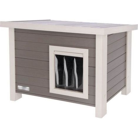 Casa para Gato - KERBL - ECO Eli - Gris / Blanco - 57 x 45 x 43 cm (1/5)