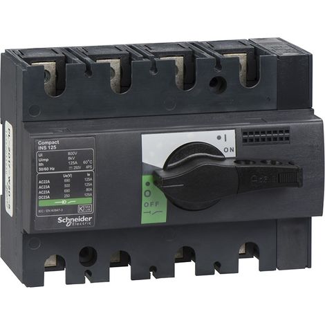 Interruptor seccionador Compact INS125 28911 de Schneider