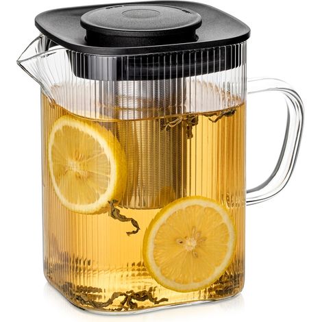 Carafe en verre de 1 L avec infuseur à tisanes - Réf. 259755 (1/5)