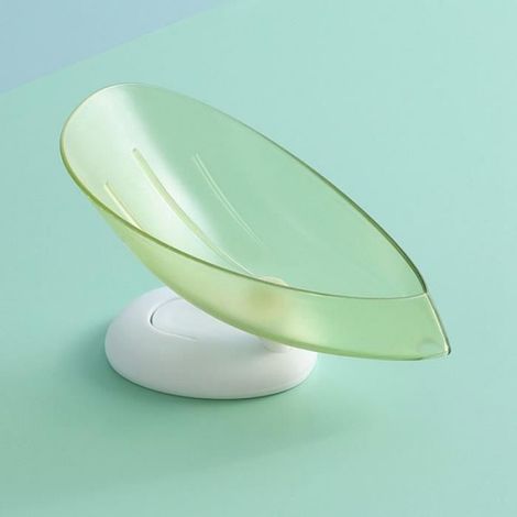 Porte-savon - Créatif - Ventouses - Salle de bain - Rangement pratique - Vert
