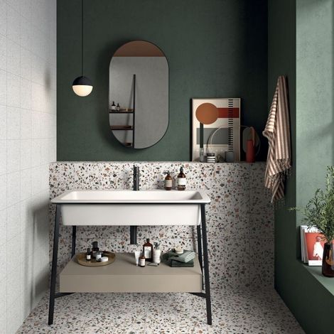 Carrelage Effet Terrazzo PLAY 20x20 cm Drops Multiwhite (1/4)