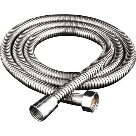 Flexible de Douche de Rechange Ultra Long 200 cm Acier Inoxydable Joint Étanchéité Intégré - Rallonge Compatible avec Tous Pommeaux de Douche Particuliers & Professionnels (1/5)
