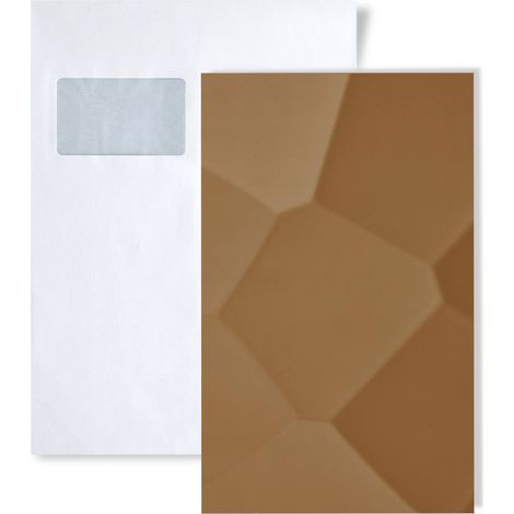 1 SAMPLE PIECE S-31016 WallFace FACET Red Brown ARSTRUCTURE Collection  Wall panel SAMPLE in DIN A5 size