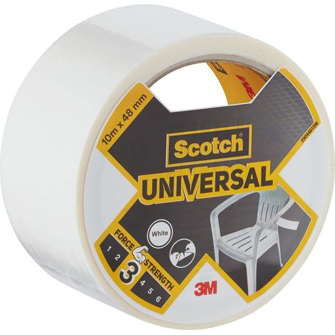 Scotch 4101W10 Nastro Adesivo Telato, Bianco (1/4)
