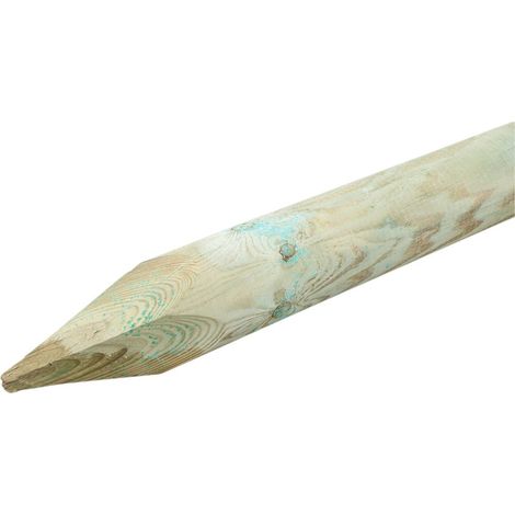 Baumpfahl 120 cm, Ø 8 cm, kesseldruckimprägniert Holzpfosten (1/3)