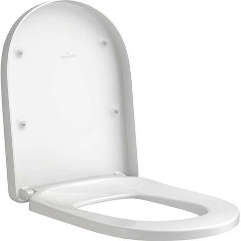 Villeroy & Boch O.novo - Abattant de WC, SoftClosing, QuickRelease, blanc alpin 8M36S101 (1/2)