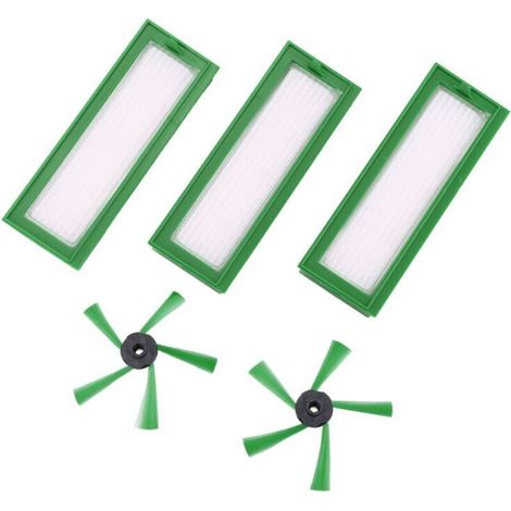 Accessories for Kobold VR200 and VR300 Robot Vacuum Cleaners - 3 HEPA Filters, 2 Side Brushes (1/4)