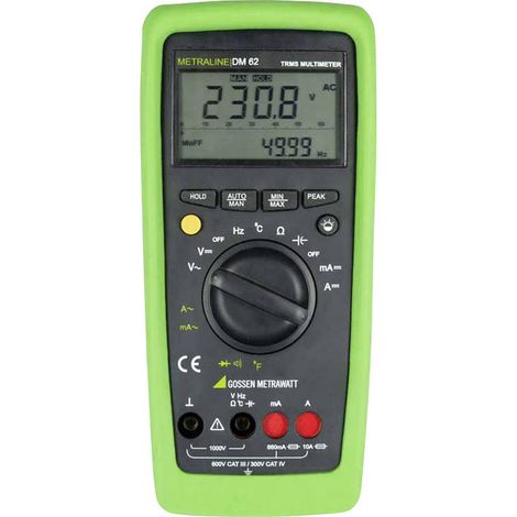 GOSSEN METRAWATT METRALINE DM 62 HAND-MULTIMETER DIGITAL KALIBRIERT NACH: WERKSSTANDARD (SANS ZERTIF GMC M197A (1/4)