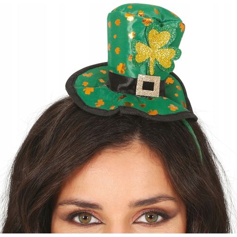 Diadema verde con trébol para el Día de San Patricio (1/4)