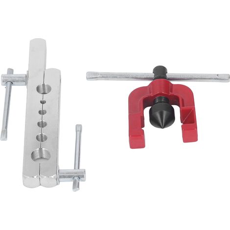 Outil à évaser les tubes en cuivre avec gabarit pour tubes en laiton et aluminium de 3/16 po, 1/4 po, 5/16 po, 3/8 po, 1/2 po et 5/8 po. (1/5)