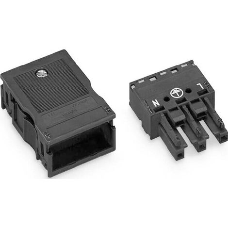 Presa con alloggiamento 3P 250V nera 770-103 winsta (1/2)