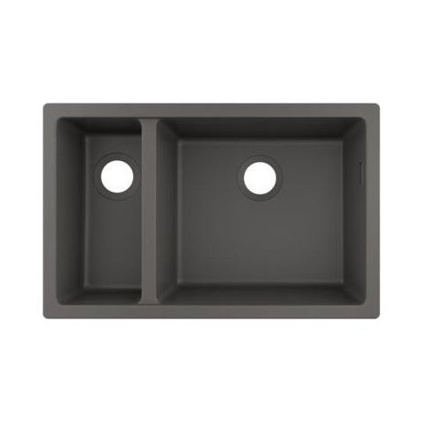 S510-U635 GS Evier à encastrer sous plan 180/450 gris pierre