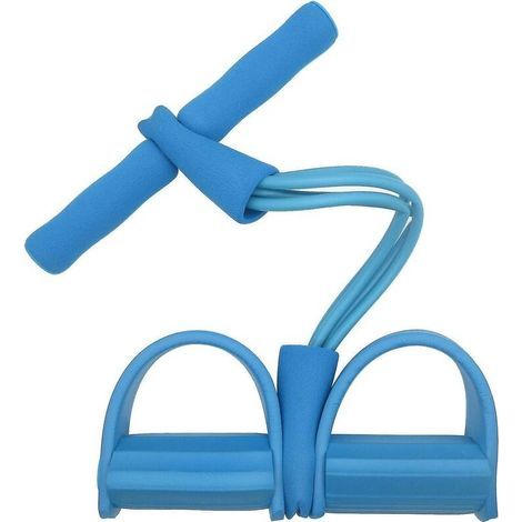 Entraîneur abdominal, appareil de fitness, entraînement physique, vélo d'exercice, entraîneur musculaire, rameur, plastique, 52 x 28 cm (violet). (1/5)