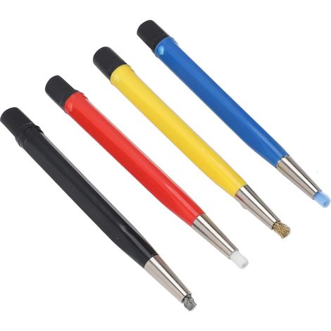 Set of 4 Scraping Brush Pens for Efficient Preparation and Sanding with Tips for Jewelry, Watches and More (1/5)