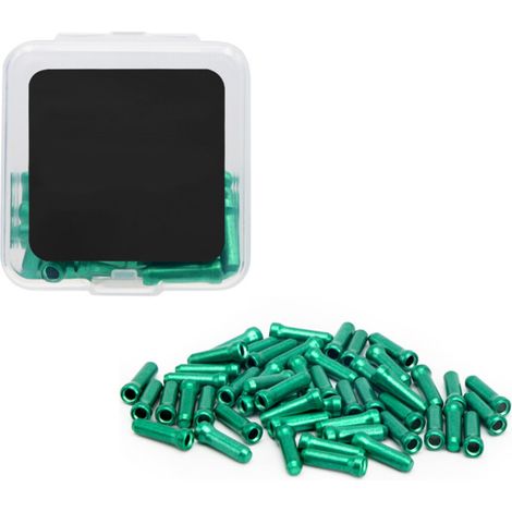 Embout de câble de vélo, 50 pièces, couvercle de Tube de-Vert (1/2)