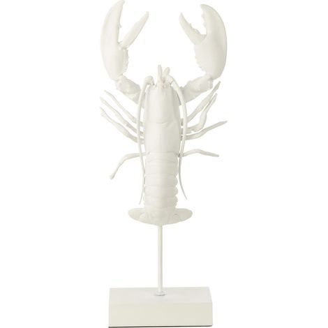 Statue Homard en Résine "Amos" 57cm Blanc (1/3)