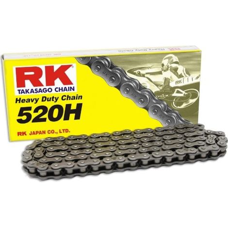 CADENA DE TRANSMISIÓN RK 520H-120 CON CLIP (CL) INCLUIDO COLOR ESTÁNDAR (CAPACIDAD: HASTA 250 CCM) (34,3 KN)