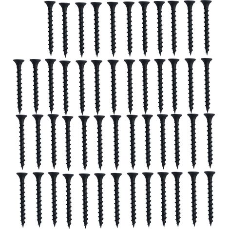 50-teiliges Set blauer selbstschneidender Schrauben aus Federstahl mit Grobgewinde, Möbelschrauben-Set, 6 x 1-1/2 Zoll (1/5)