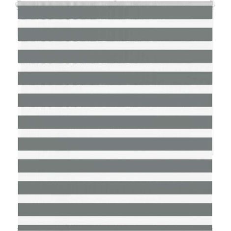 Doppelrollo Dunkelgrau 125x150 cm Stoffbreite 120,9 cm Polyester