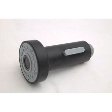 robinet mitigeur de cuisine noir à douchette extractible avec douchette à double fonction et accessoires universels pour robinetterie
