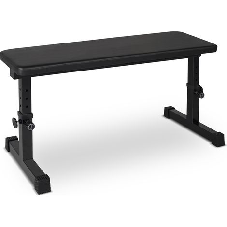 Panca piana da allenamento regolabile in altezza 110 x 45 cm in ferro nero portata 200 kg MODENUIT (1/5)