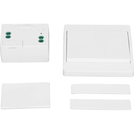 Kit récepteur pour interrupteur sans fil à énergie cinétique autogénérée, télécommande murale, AC110‑230V (1/5)