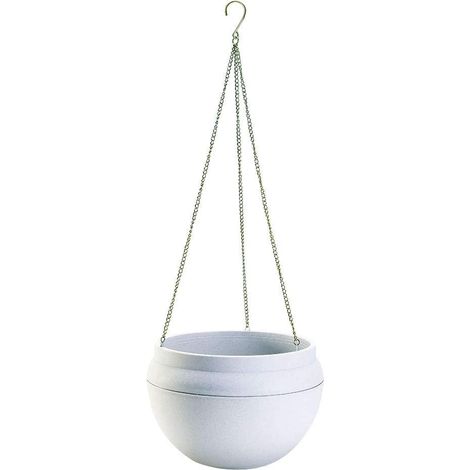 Pot Suspensé Auto-Irrigué - Forme Bol - Polypropylène - Réservoir Intégré - Usage Intérieur Extérieur - 1 Unité (1/5)