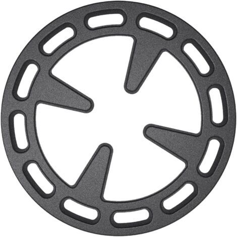 QORVA-Réducteur de gaz en fonte, Fer, noir, 12 Ø,rond,coussin thermique,facile à nettoyer (1/4)