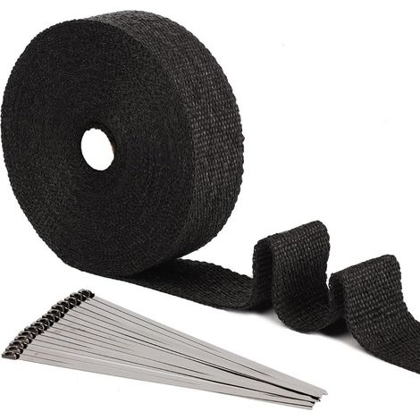 Bande Thermique Echappement Noire 15M, Titanium