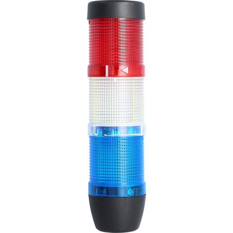 STEX24 Signalsäule blau-weiß-rot, 50mm, 24V AC/DC, LED-Dauerlicht SS50-OB3/24 101 MaßeLänge210,0mm, Durchmesser 50,0mm - 1 Stück (1/2)