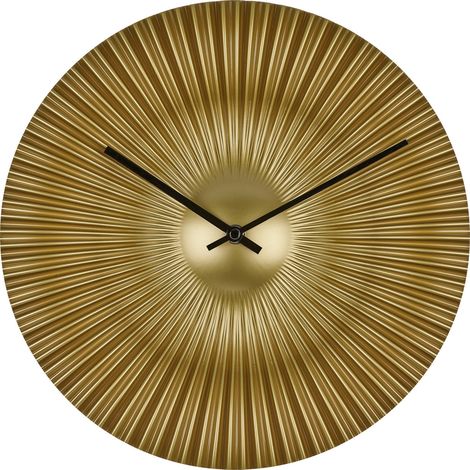 TFA Dostmann 60.3031.53 Quarz Wanduhr 330 mm x 50 mm x 330 mm  Gold