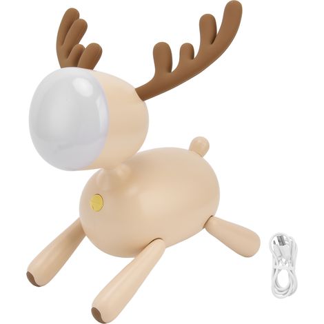 Wiederaufladbare LED-Nachttischlampe für Kinder, warmweißes Nachtlicht, Leselampe (1/5)