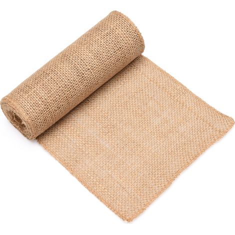 Tissu de Lin Naturel Éco-responsible - Toile de Jute pour Décorations Écologiques et Protection des Plantes (1/5)