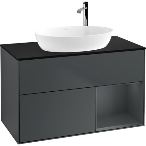 Villeroy & Boch F902HGHG Meuble sous-lavabo Finion F90 (1/2)