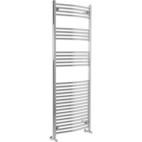 WarmeHaus Curved Heated Towel Rail Chrome 1600x600mm