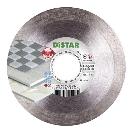 Disco de corte de diamante Distar de 100 mm, elegante, 10115029020 (1/5)