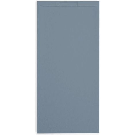 Mineralguss-Duschwanne extra flach COVER Schieferoptik ANTHRAZIT 90x120cm